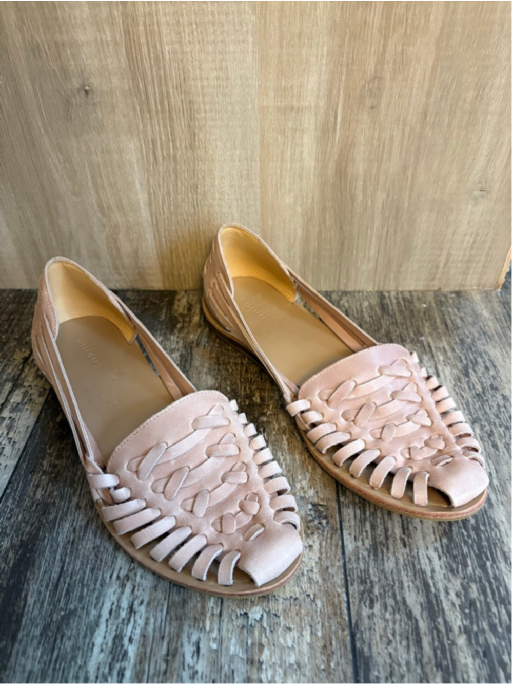Nisolo Huarache Woven Leather Sandals – Sand Color – Women’s Size 9.5